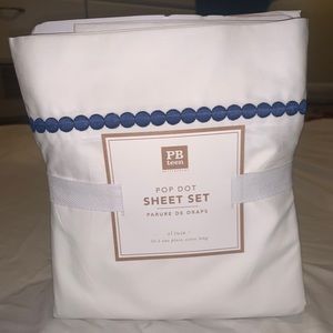 NWT PB Teen Pop Dot Sheet Set